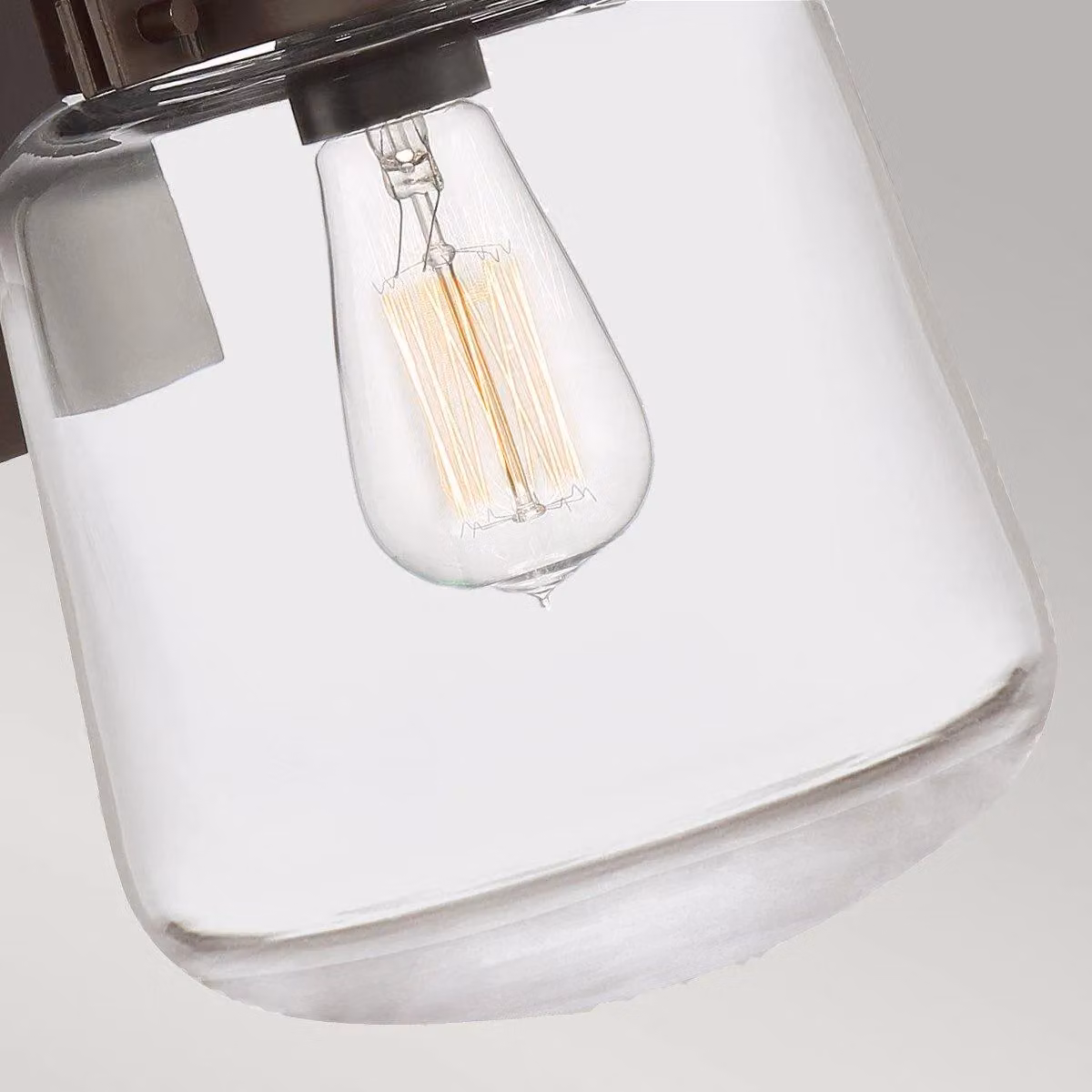 Quoizel Lasalle Outdoor Wall Lantern in Western Bronze and Brown with Transparent Glass, IP44 Rated – 3