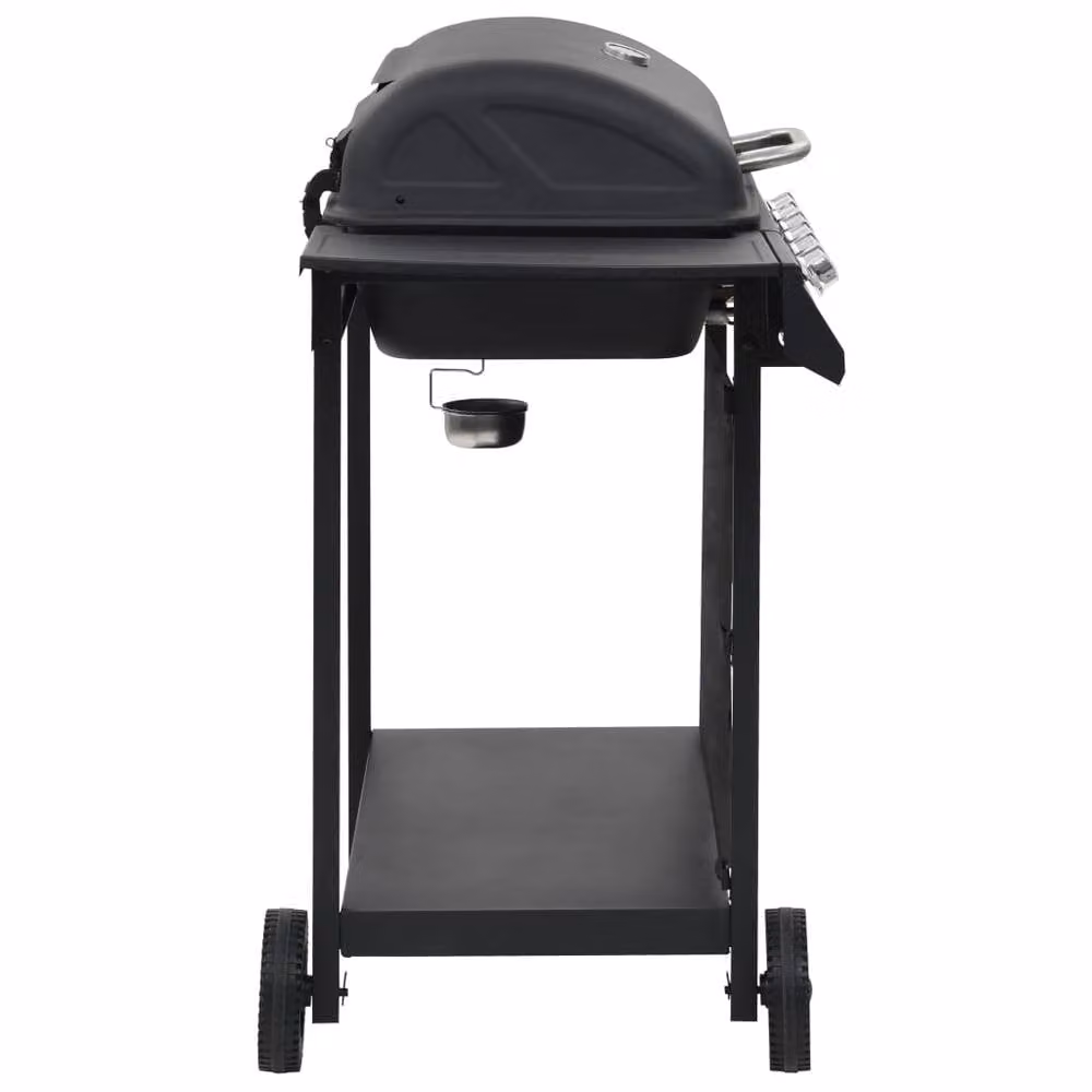 Berkfield Home Gas BBQ Grill with 6 Cooking Zones in Black Steel – 3