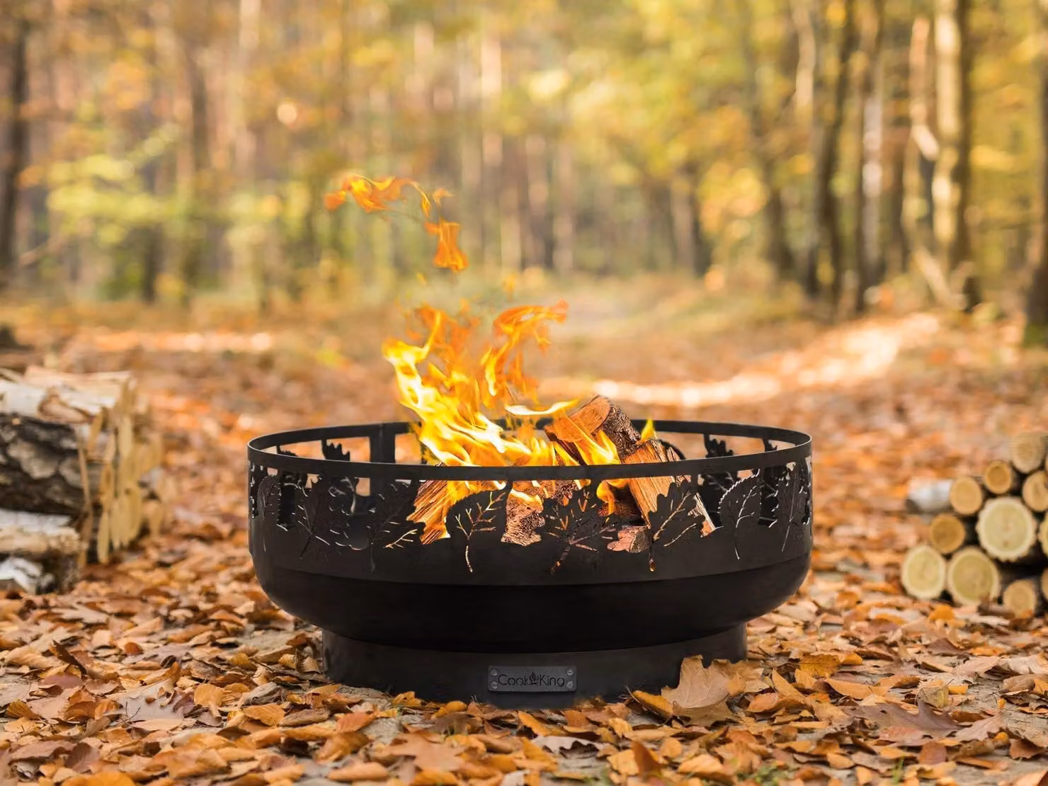 Norfolk Leisure Lifestyle Toronto 80cm Decorative Metal Fire Bowl in Black – 3