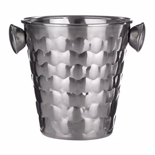Orsina Honey Bee Ice Bucket with Handles in Silver Stainless Steel, W/D/H: 14 x 17 x 14 cm – 1