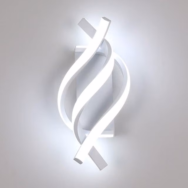 COMELY Modern 22W LED Wall Lamp in White with 6500K Cool White Light