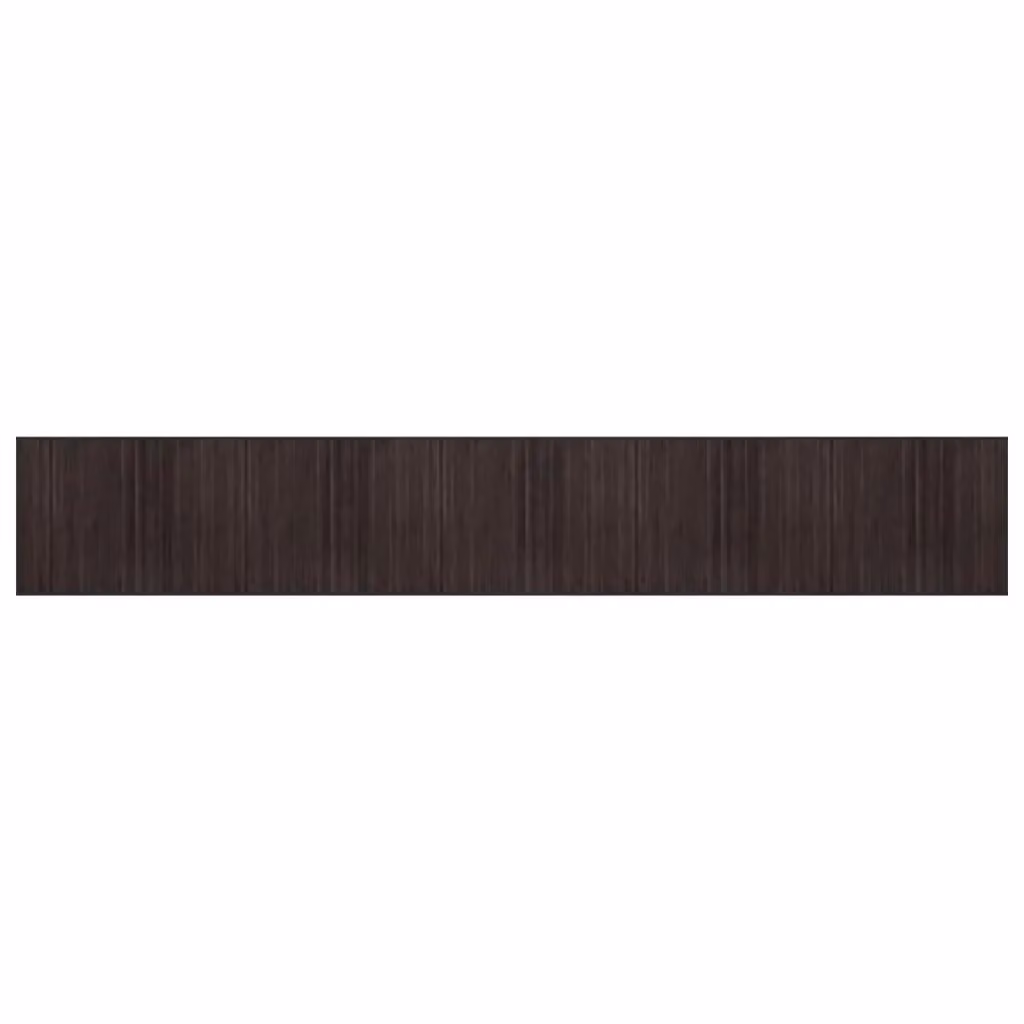Berkfield Home Rectangular Bamboo Rug in Brown, W/D/H: 80 x 1000 cm – 2