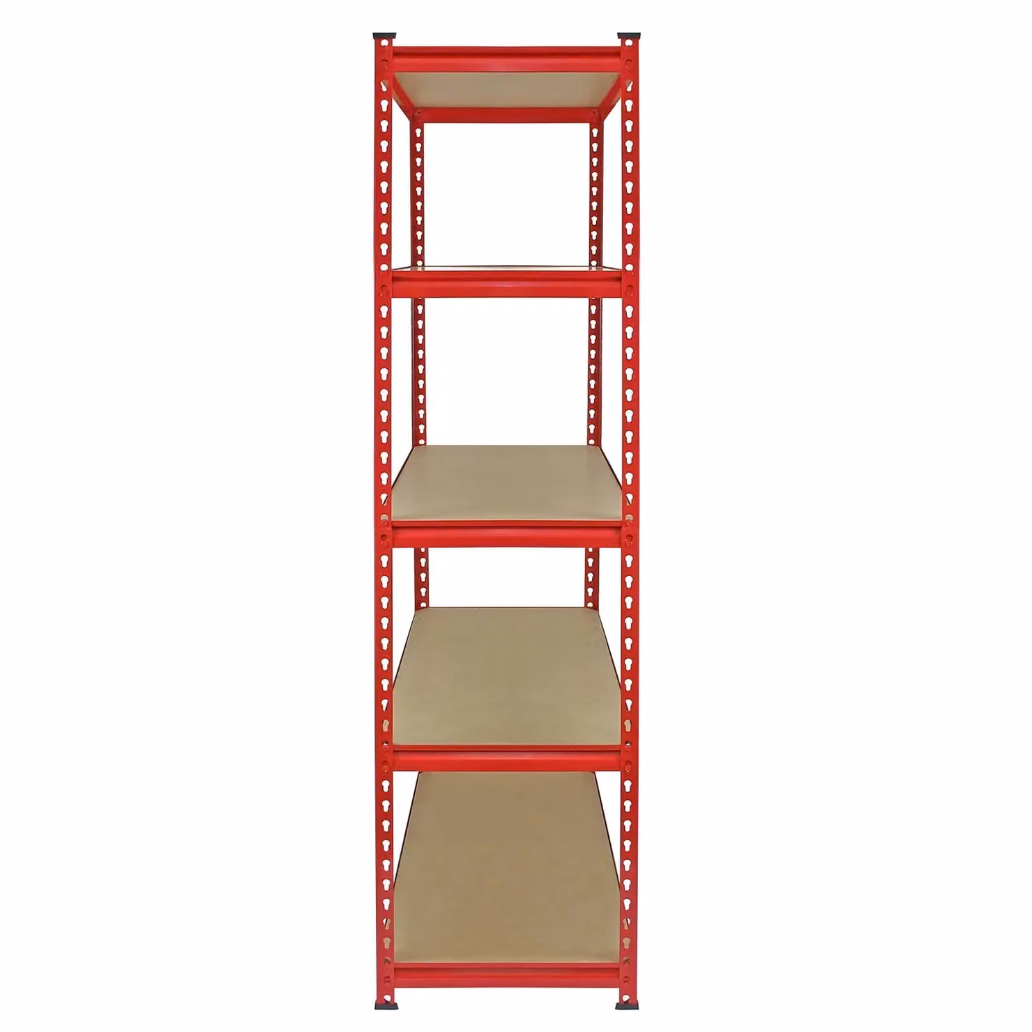 Monstershop 10 x Z-Rax Red Freestanding Metal and MDF Shelving Units, Height: 90 cm – 2