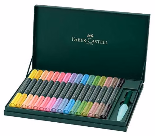 Faber-Castell Albrecht Dürer Watercolour Marker Set with Water Tank Brush, 16 Multicolour Pens – 2