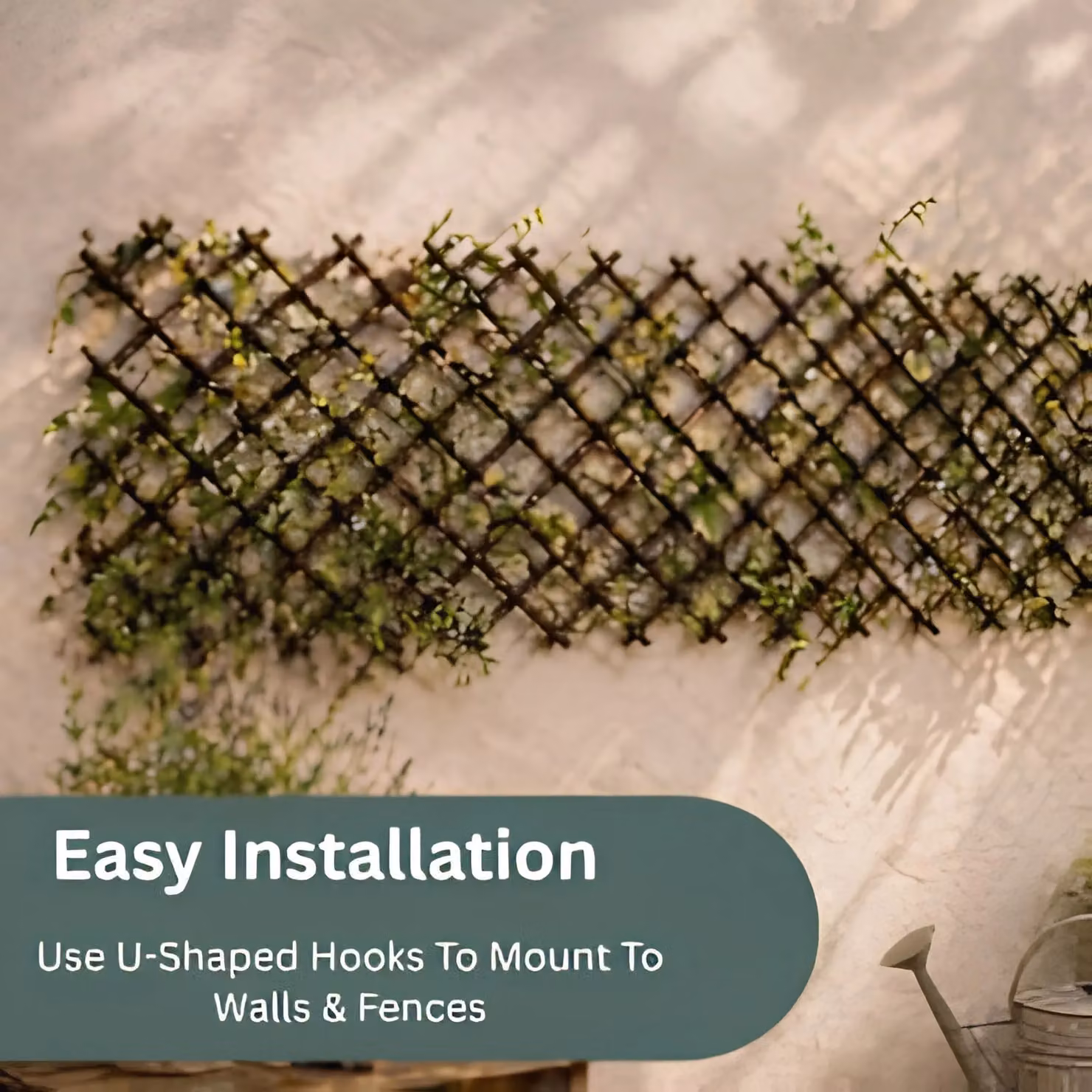 Marco Paul Brown Woven Willow Expandable Trellis for Garden Plants and Climbers – 4