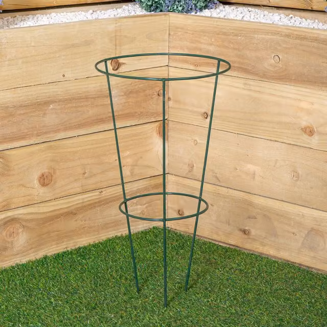 Samuel Alexander Tom Chambers Urban Green Conical Garden Plant Support Ring, Dark Green, Diameter: 30 cm