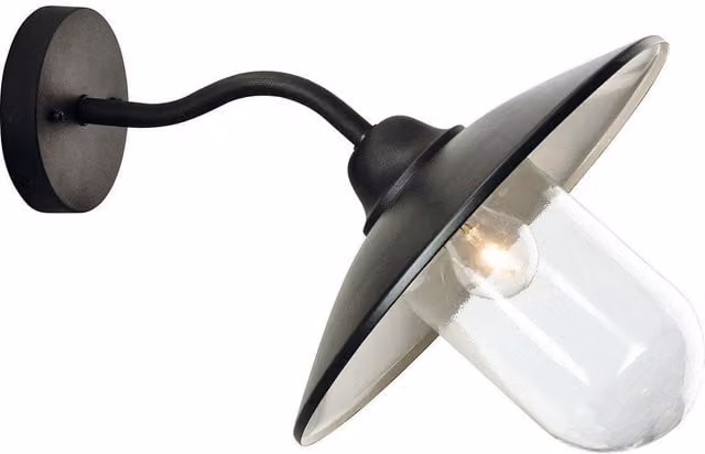 Netlighting Star Maritime Dome Outdoor Wall Light, Black, IP44, E27
