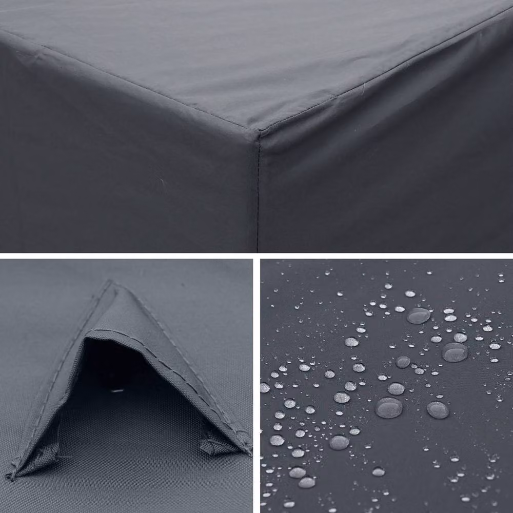 sweeek Water-Repellent Polyester Protective Cover for Genova Armchair in Dark Grey – 3