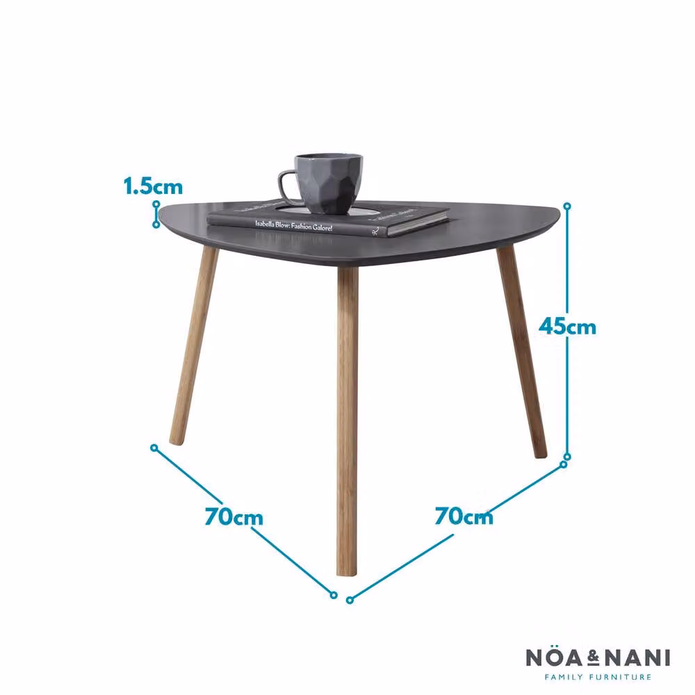 Nöa and Nani Malme Extra Large Round Side Table in Storm Grey and Natural Pine – 4