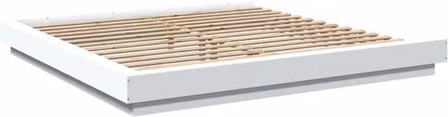 Berkfield Home Modern Super King Bed Frame with Drawers, White, W/D/H: 180 x 200.5 x 23 cm