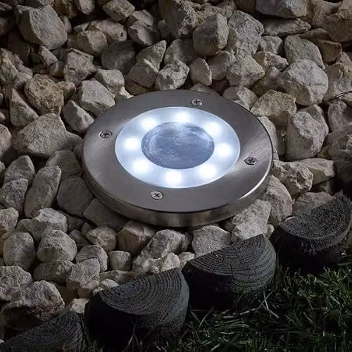 Smart Garden Solar Light in Silver Metal with Cool White Light – 2