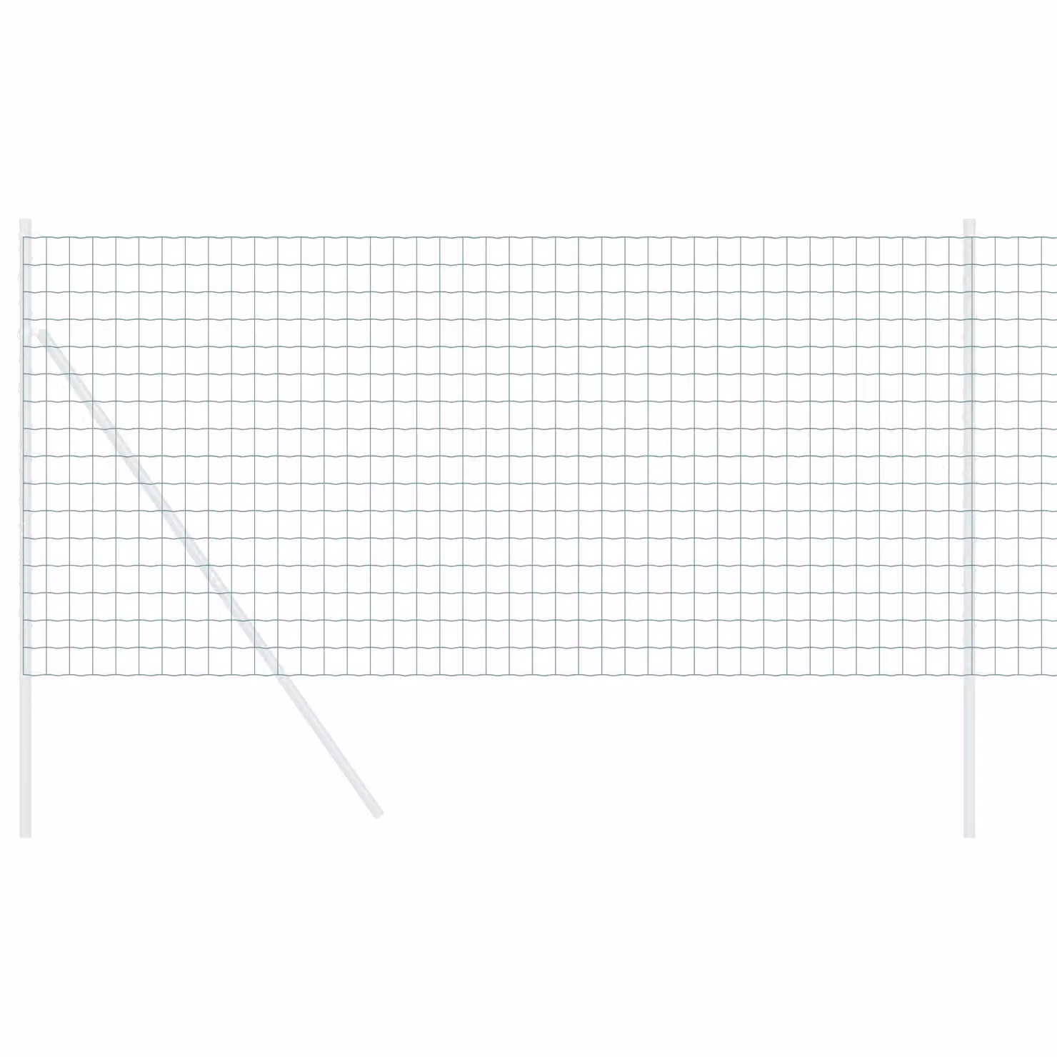 Berkfield Home Euro Fence Green PVC-Coated Steel Fencing, W: 10 m, H: 0.4 m – 2