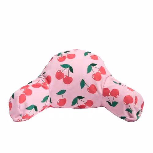 OHS Cherry Inflatable Cuddle Cushion with Removable Microfibre Cover in Red and Pink – 1