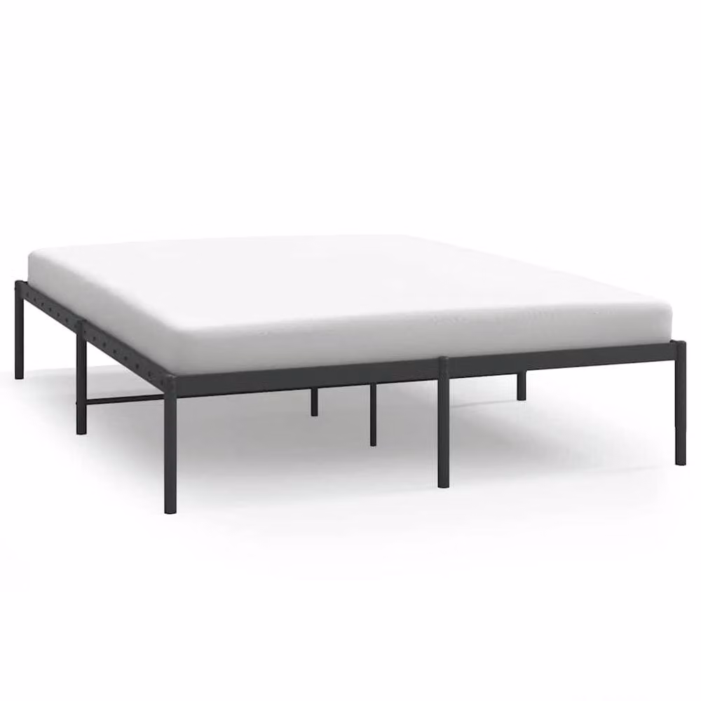 Berkfield Home Metal Bed Frame, Black, W: 140 cm, D: 200 cm, H: 31 cm – 3