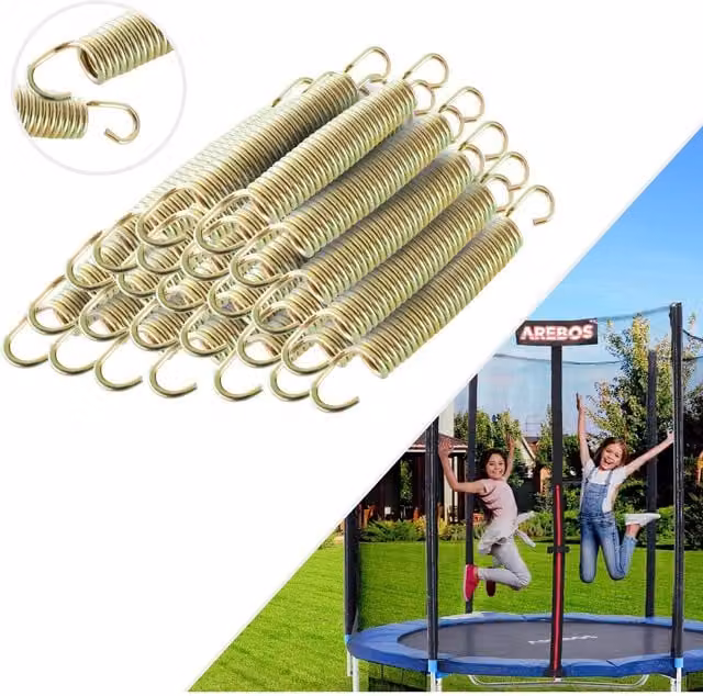 Arebos Gold Stainless Steel Trampoline Springs