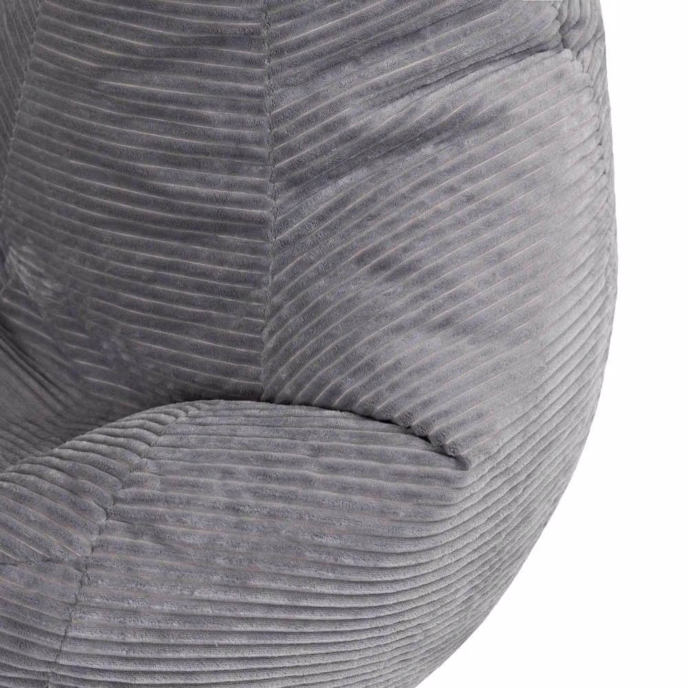 icon Dalton Corduroy Bean Bag Recliner in Grey – 3