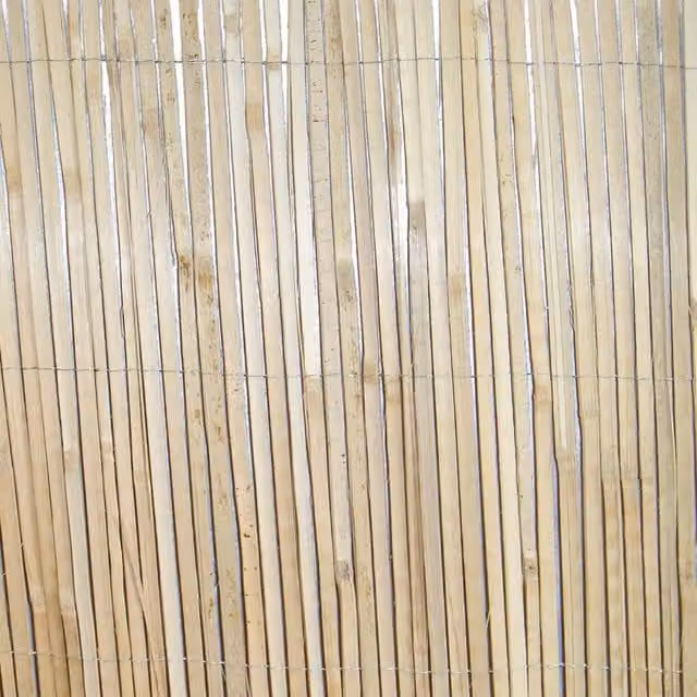 Woodsgood Woven Bamboo Garden Screening Mat, Beige, Height: 200 cm