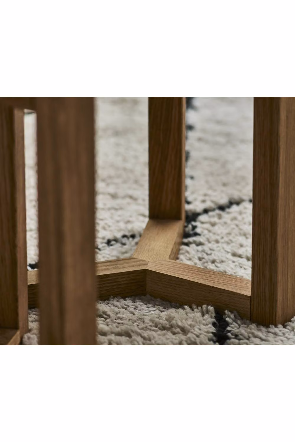 Julian Bowen Nidri Round Nest of 3 Side Tables in Light Oak – 4