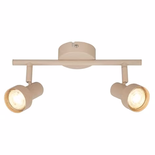 Briloner Beige Metal Adjustable Ceiling Spotlight for GU10 Bulbs, Diameter: 27.5 cm