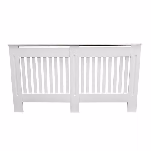 AIRWAVE Pre-Cut Radiator Cover, White, Large, W/D/H: 152.0 x 81.5 x 19.0 cm – 1