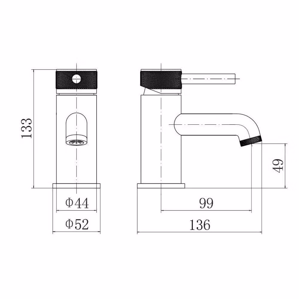Balterley Round Mono Basin Mixer Tap, Brushed Brass – 3