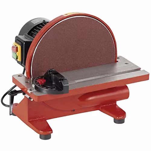 Holzmann Maschinen TS305 230V Red Benchtop Disc Sander with 750 W Motor and 305 mm Disc