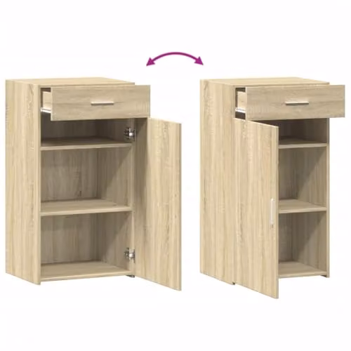 vidaXL Sonoma Oak Sideboard in Brown and Beige, W/D/H: 50 x 42.5 x 93 cm – 3