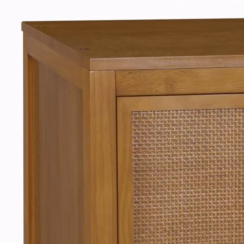 Teamson Home Hatteras Wooden Linen Cabinet in Sand, H 165 x W 60.96 x D 40.64 cm – 4