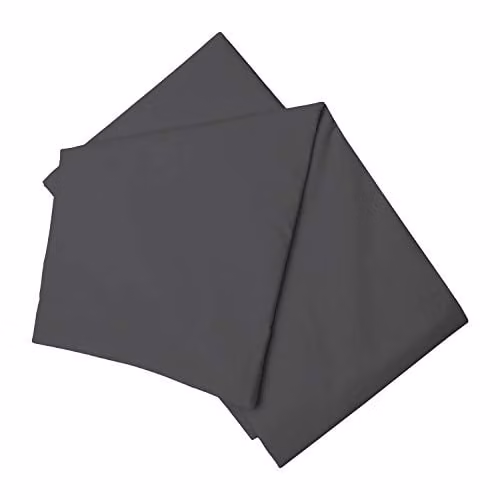 Belledorm Grey Brushed Cotton Flannelette Flat Sheet, W: 140 cm, L: 200 cm