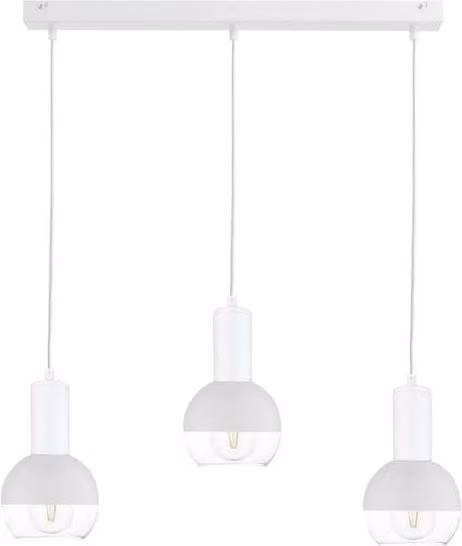 Netlighting Ice Bar Pendant Ceiling Light in White, 60cm, 3x E27