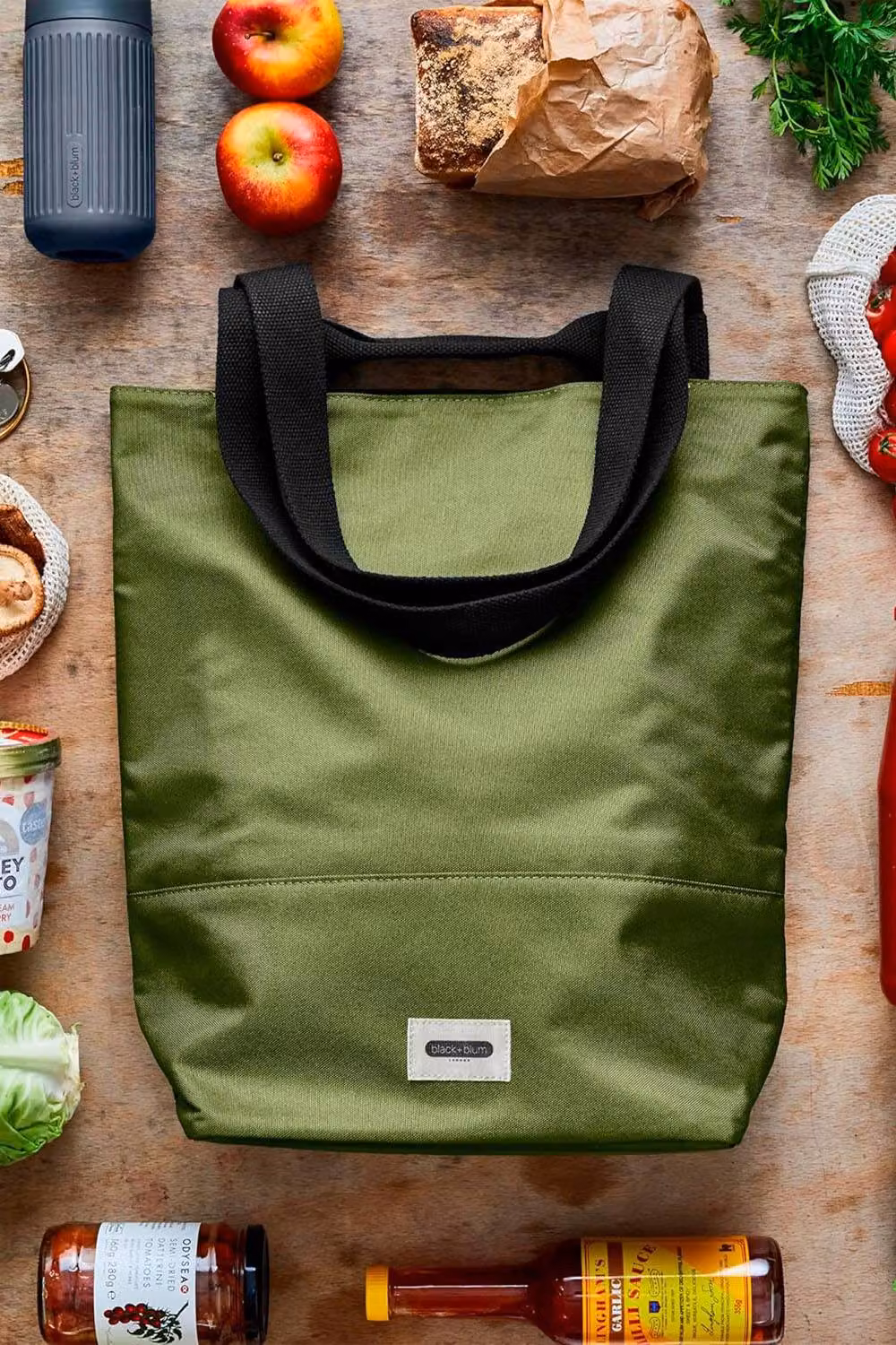 Black + Blum Insulated Tote Bag 16L in Moss Green – 3