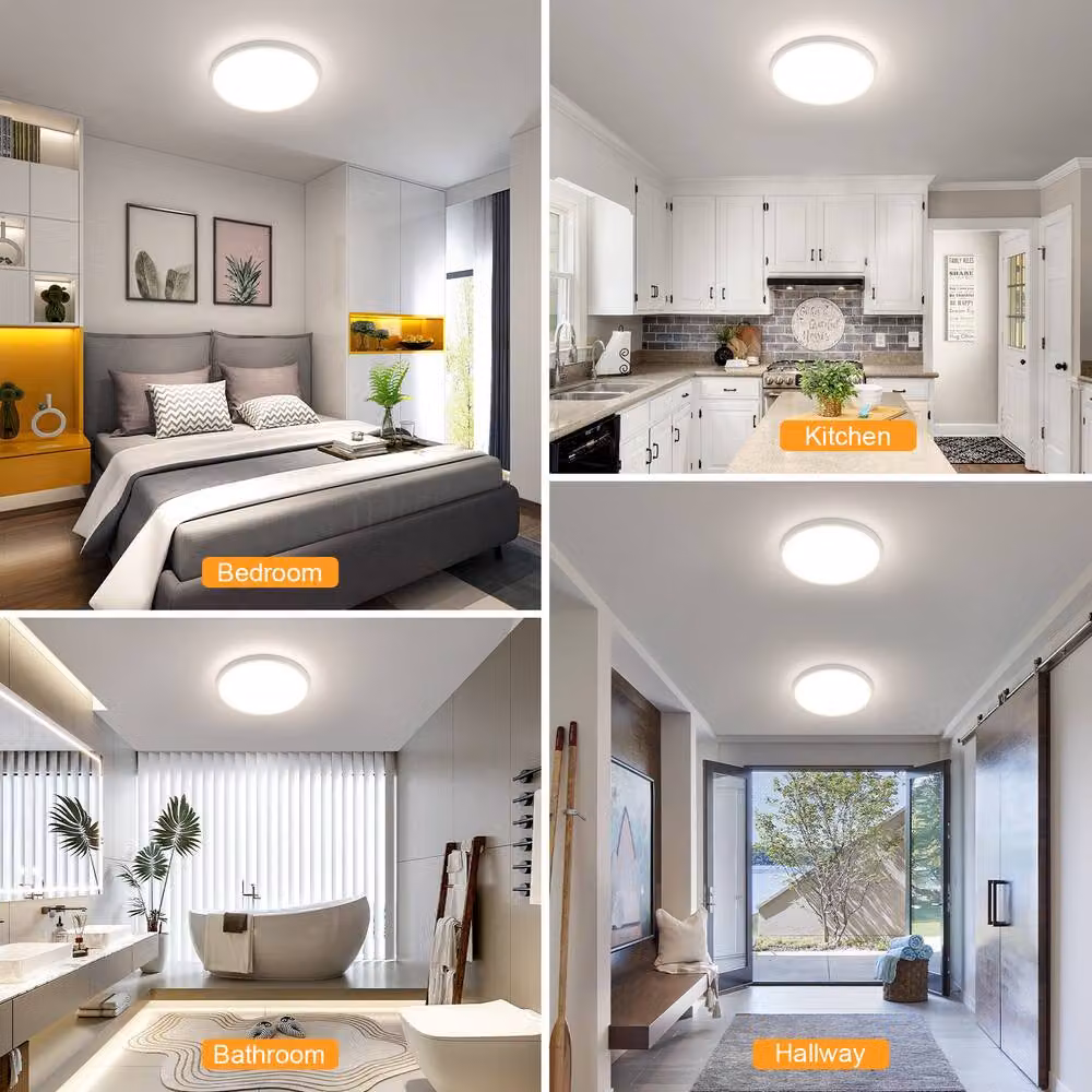 Pheashine White Round LED Ceiling Light, 24W, 4500K Neutral White, Diameter: 30 cm – 4