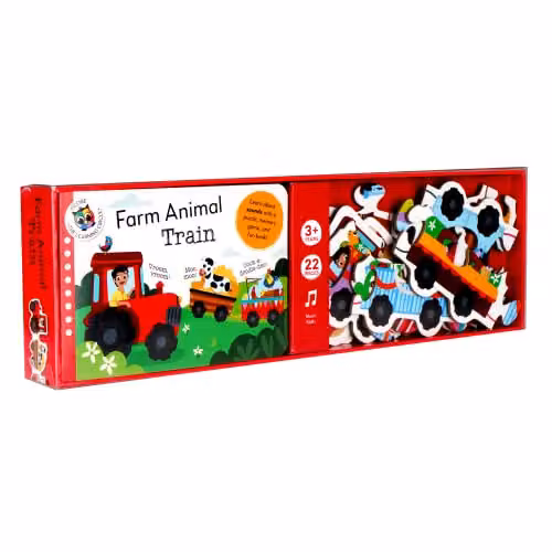 Globe Publishing Farm Animal Learning Train Multicolour Paper Book – 3