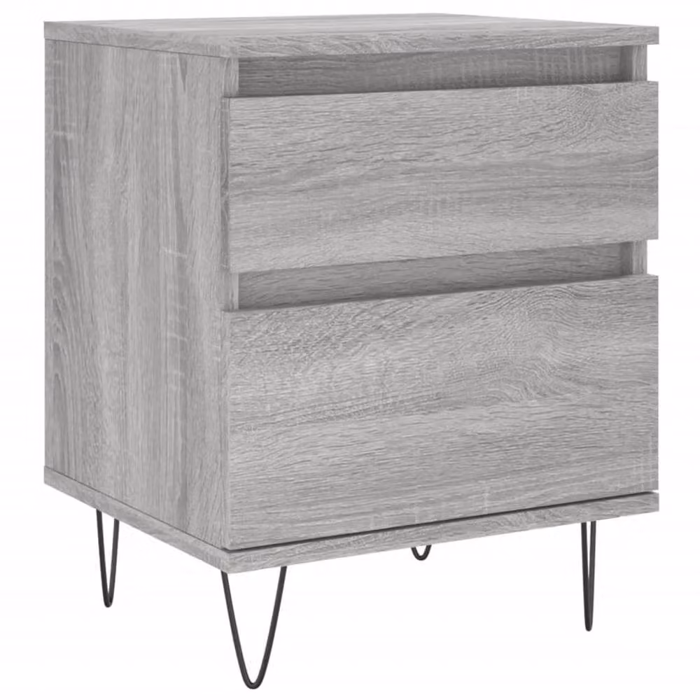 Berkfield Home Grey Sonoma Bedside Cabinet in Engineered Wood, W: 40 cm, D: 35 cm, H: 50 cm – 2