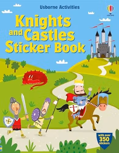 Usborne Knights and Castles Multicolour Sticker Book for Children