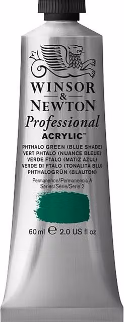 Winsor and Newton Professional Acrylic Paint Phthalo Green 60ml