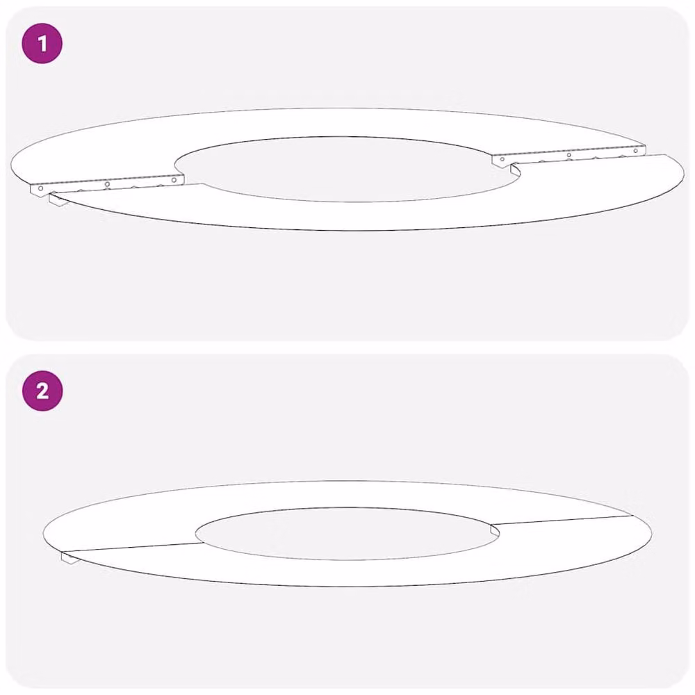 Berkfield Home Large Round Plastic Planter Tub, White – 2