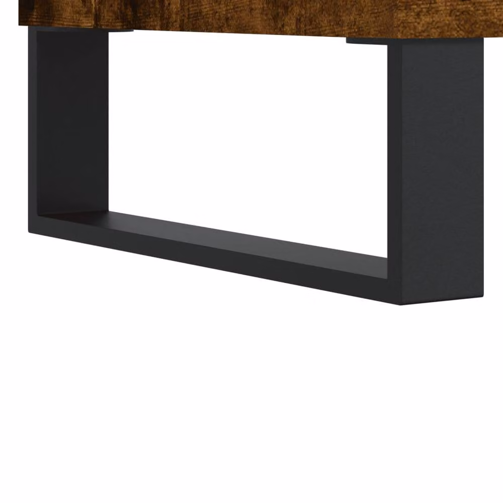 Berkfield Home Modern Rectangular Coffee Table in Smoked Oak Brown, W/D/H: 90 x 50 x 36.5 cm – 5
