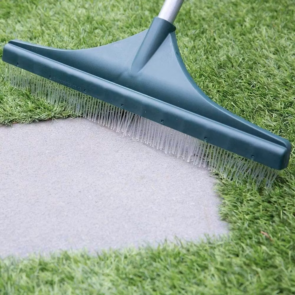 FLAVORA Grey Artificial Lawn Rake for Fake Grass Turf, 100g – 3