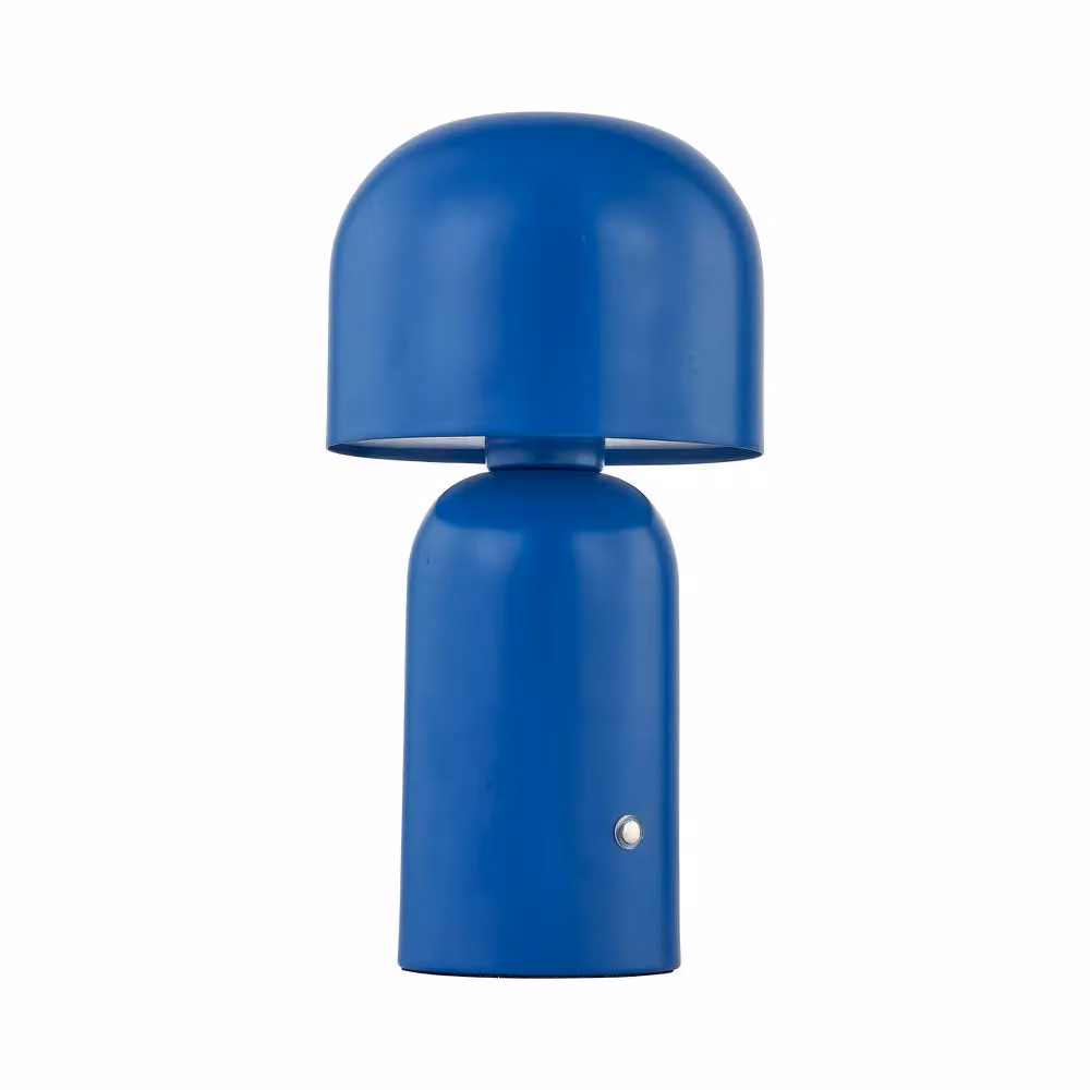 First Choice Lighting Christina Navy Blue LED Rechargeable Touch Table Lamps Twin Pack – 2