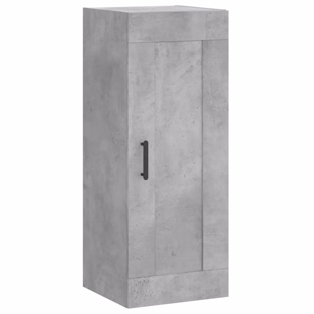 Berkfield Home Wall Mounted Cabinet in Concrete Grey, W/D/H: 34.5 x 34 x 90 cm – 2
