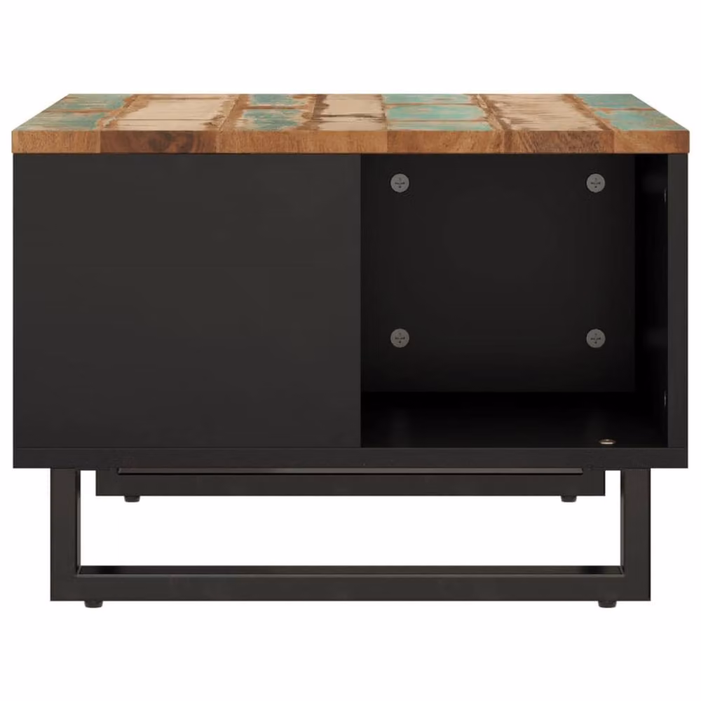 Berkfield Home Green Coffee Table in Reclaimed Solid Wood, W/D/H: 60 x 50 x 35 cm – 4