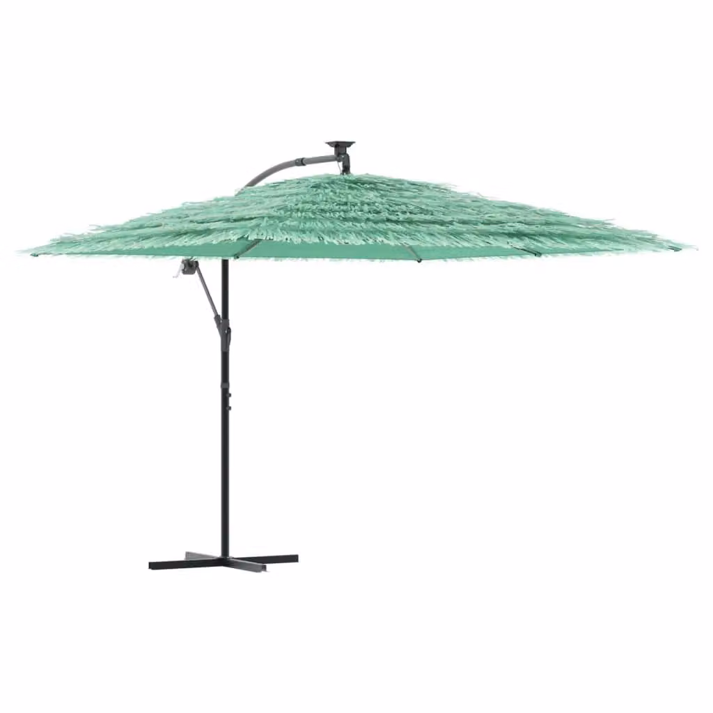 Berkfield Home Green Garden Parasol with Steel Pole, W/D/H: 290 x 290 x 238 cm – 2