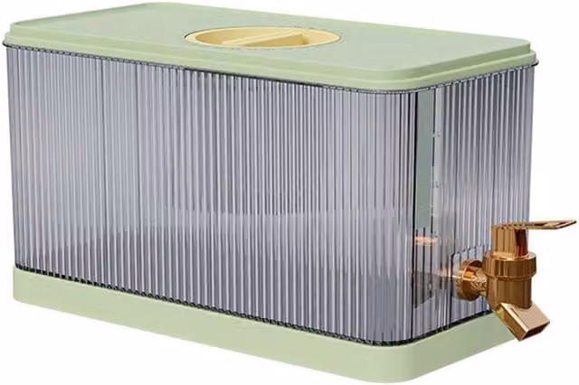 KORVIXA Green Water Dispenser for Fridge Spigot, BPA-Free and Leakproof Plastic Design