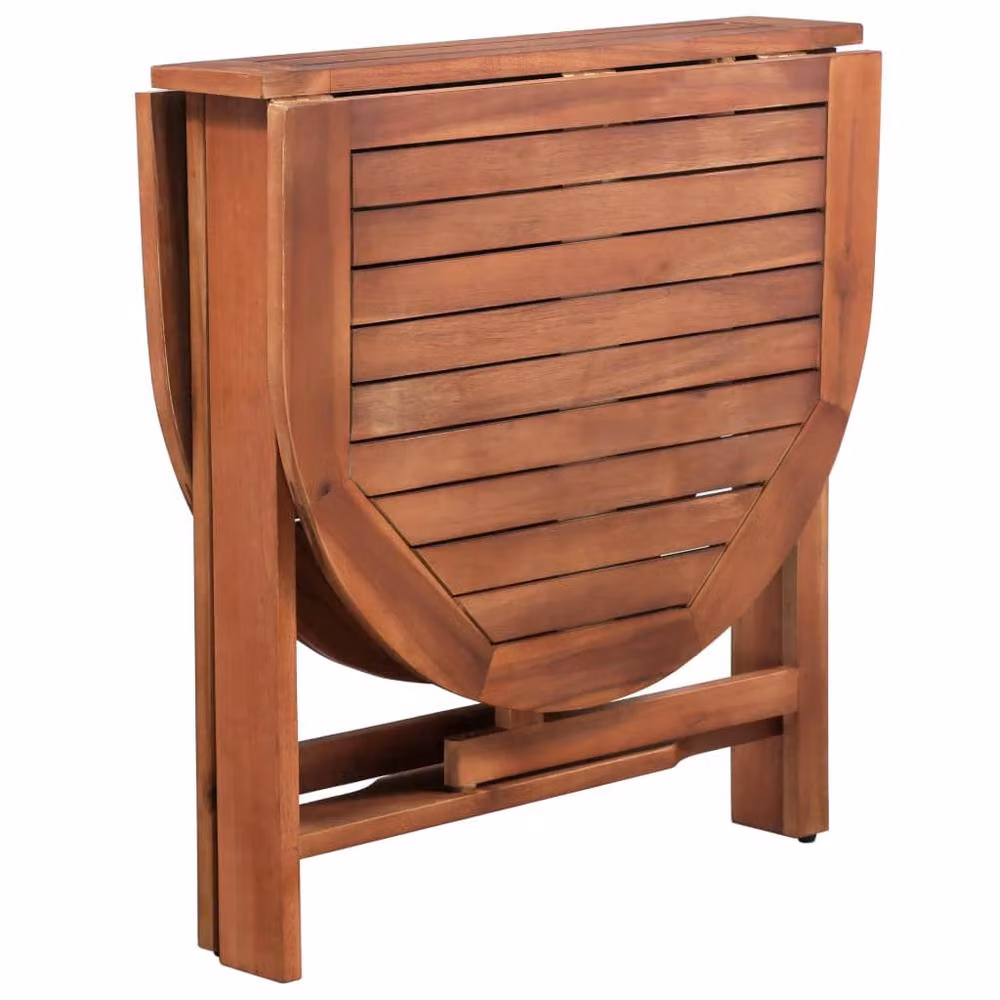 Berkfield Home Rustic Brown Solid Acacia Wood Garden Table W/D/H: 120 x 70 x 74 cm – 3