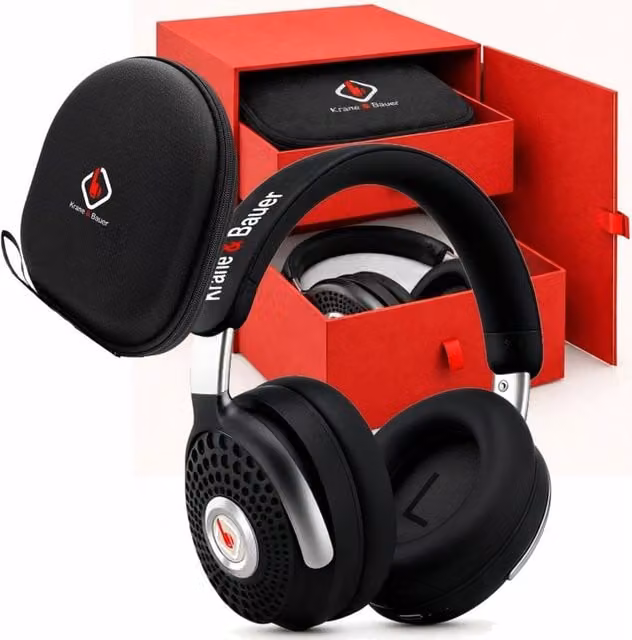 Krane & Bauer Storm II Wireless Over-Ear Bluetooth Headphones - Black