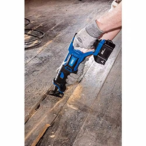 Draper D20 20V Brushless Reciprocating Saw with 3Ah Battery and Fast Charger, Blue – 2