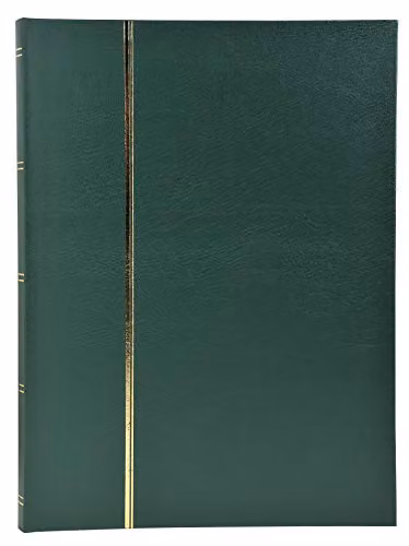Exacompta Classic Stamp Album in Green Faux Leather, W: 22.5 cm, H: 30.5 cm – 1