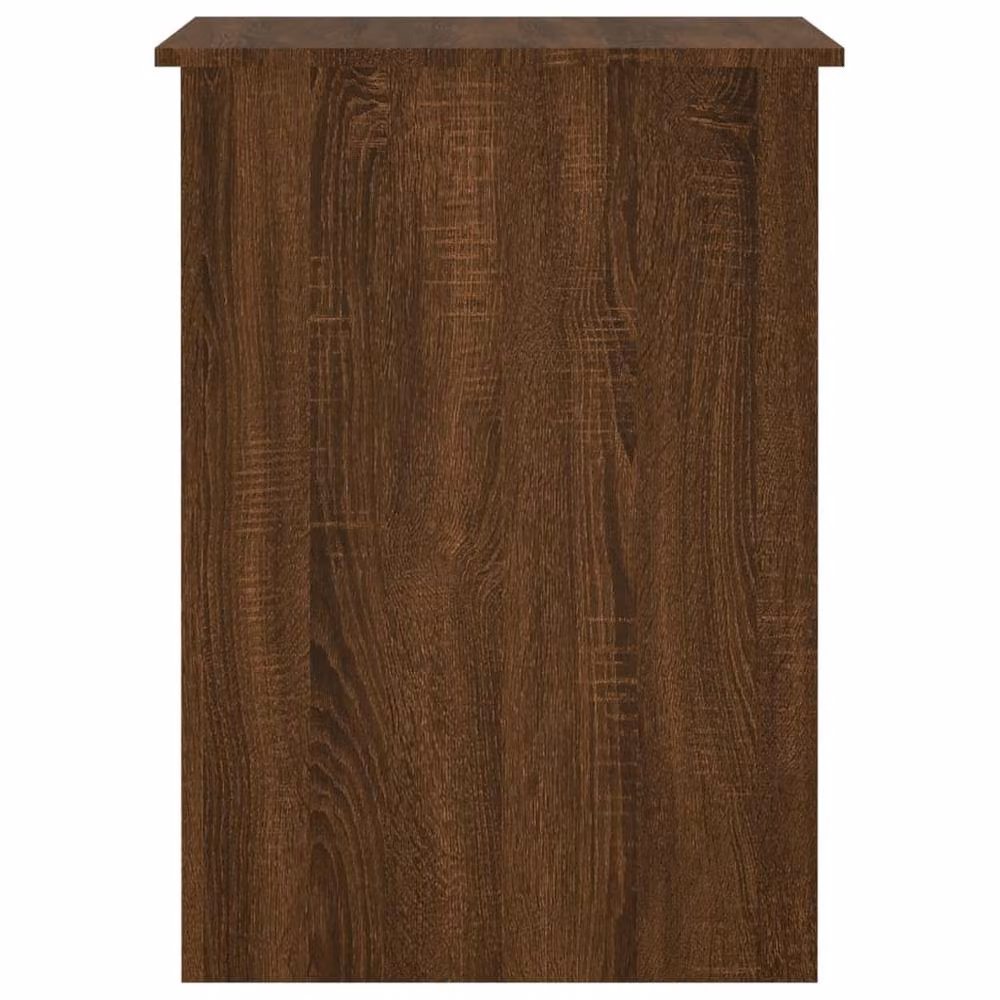 Berkfield Home Computer Desk in Brown Oak, W/D/H: 100 x 55 x 75 cm – 5