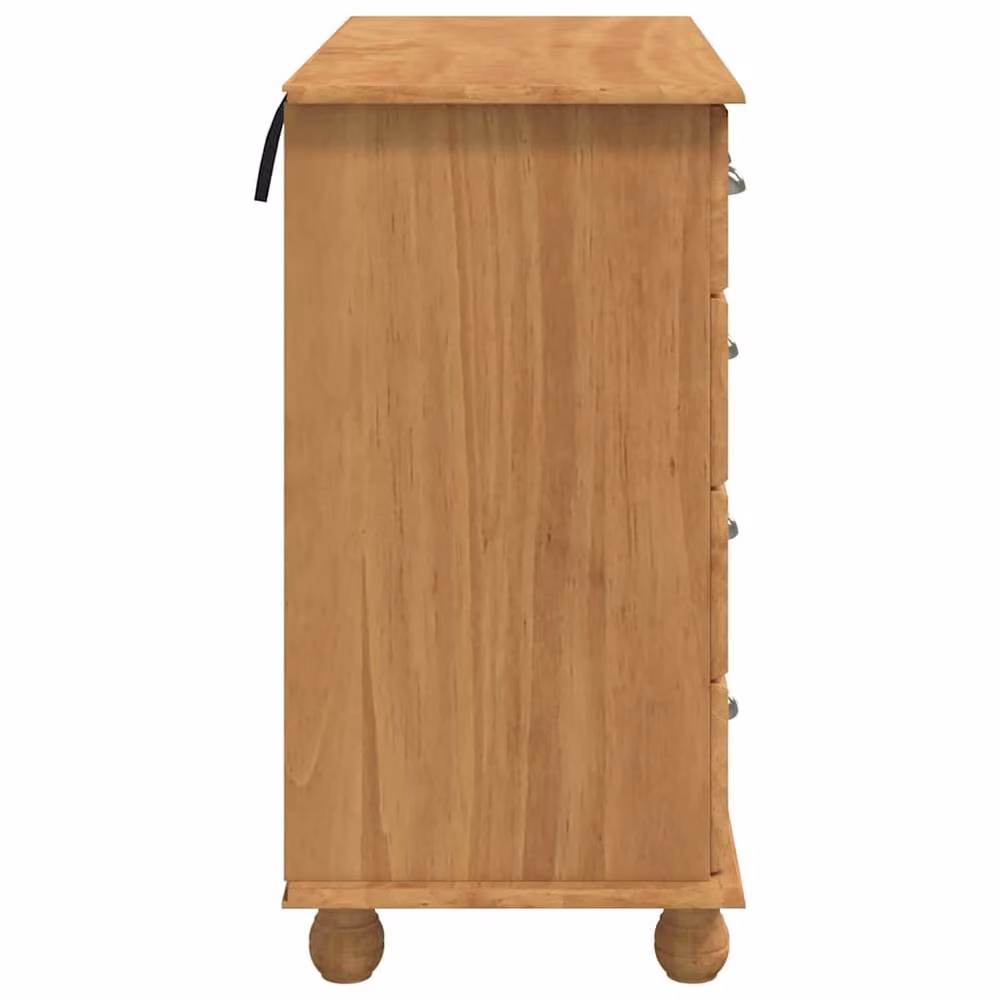 Berkfield Home ASKIM Modern Chest of Drawers in Honey Brown Solid Wood Pine, W: 91 cm, D: 40 cm, H: 79 cm – 3